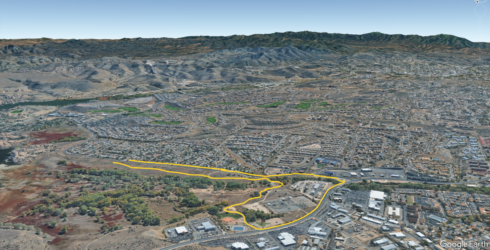 Route map for Prescott, AZ - August 16, 2026